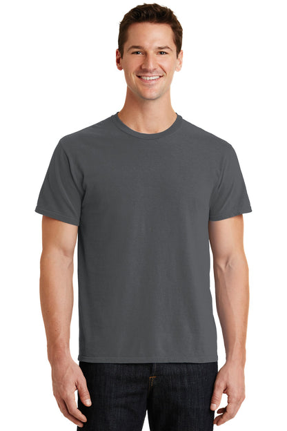 Front View of Coal Port & Co Beach Wash Garment-Dyed Tee. PC099 plain