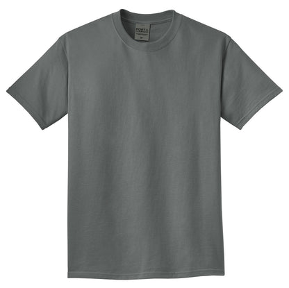 Front View of Coal Port & Co Beach Wash Garment-Dyed Tee. PC099 plain