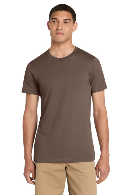 Front View of Cocoa BELLA+CANVAS Unisex Jersey Short Sleeve Tee. BC3001 plain