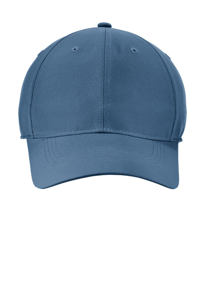 Front View of ColNavy Nike Dri-FIT Tech Fine-Ripstop Cap NKFB6444 plain