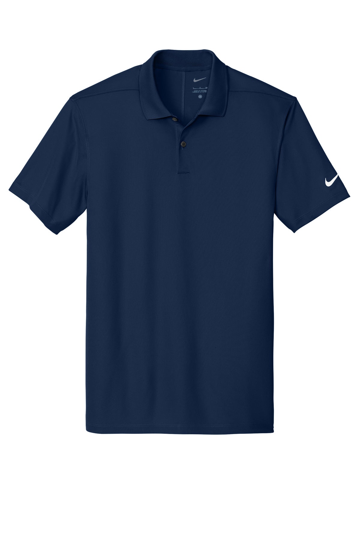 Front View of ColNavy Nike Victory Solid Polo NKDX6684 plain