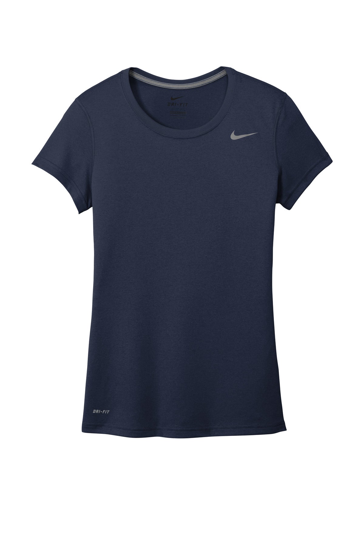 Front View of ColNavy Nike Women's Team rLegend Tee DV7312 plain