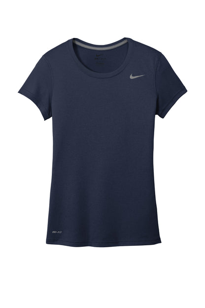 Front View of ColNavy Nike Women's Team rLegend Tee DV7312 plain