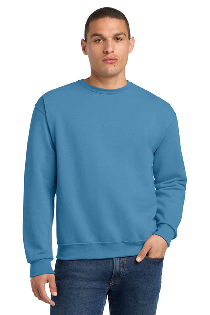 Front View of ColumbiaBl Jerzees - NuBlend Crewneck Sweatshirt. 562M plain