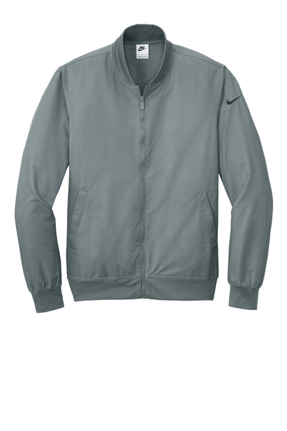 Front View of CoolGrey Nike Bomber Jacket NKFQ4759 plain