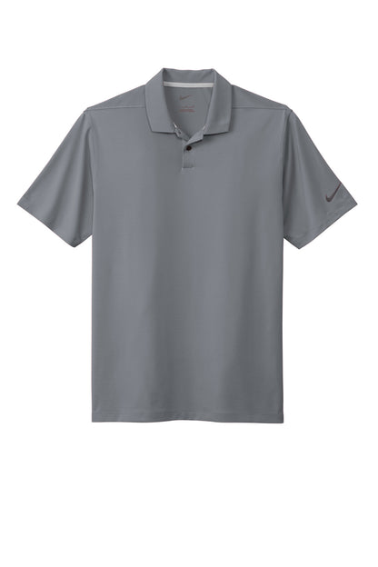Front View of CoolGrey Nike Dri-FIT Vapor Polo NKDC2108 plain