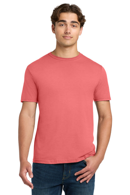 Front View of CoralSilk Gildan Softstyle T-Shirt. 64000 plain