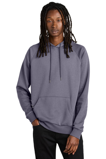 Front View of CosmicPrpl Allmade Unisex Organic CVC Fleece Pullover Hoodie AL5000 plain