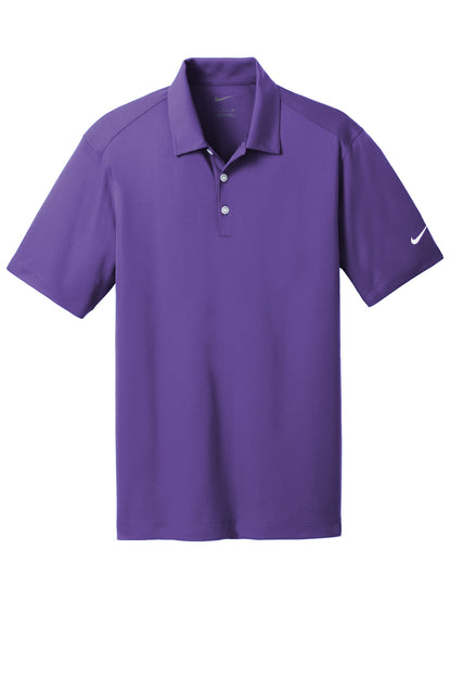 Front View of Court Purple Nike Dri-FIT Vertical Mesh Polo. 637167 plain