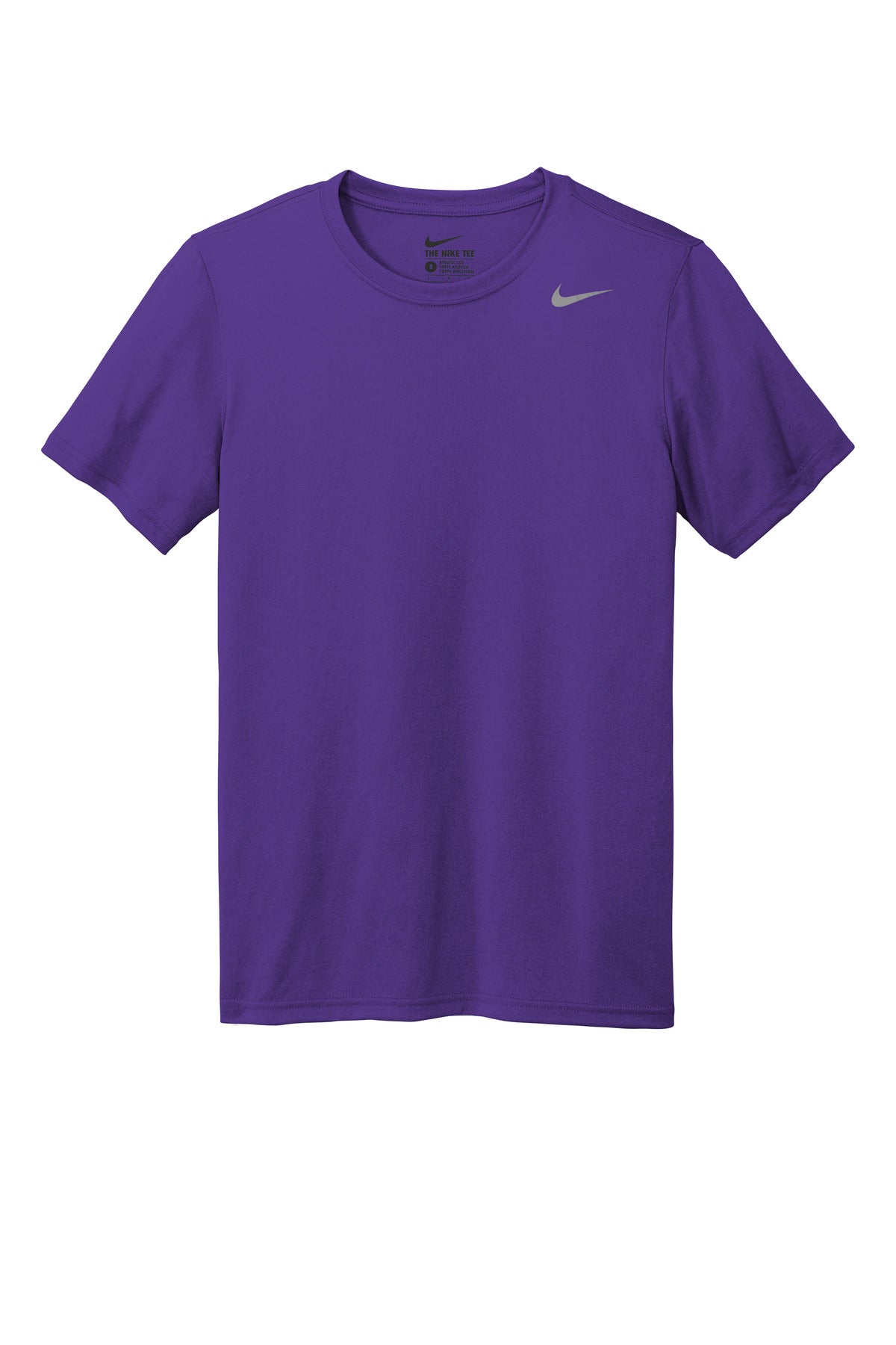 Front View of CourtPrpl Nike Team rLegend Tee DV7299 plain