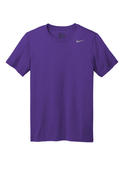 Front View of CourtPrpl Nike Team rLegend Tee DV7299 plain