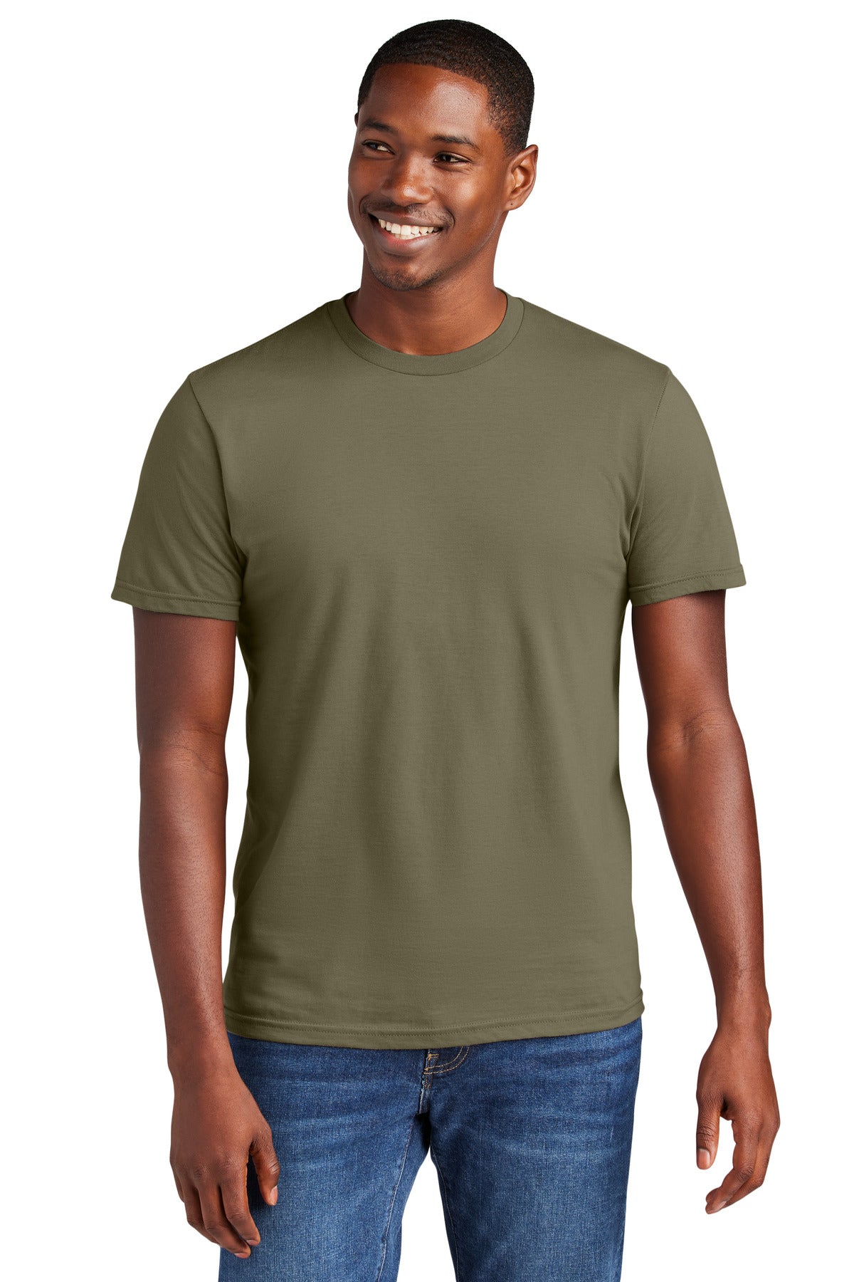 Front View of CoyoteBrn District Very Important Tee . DT6000 plain