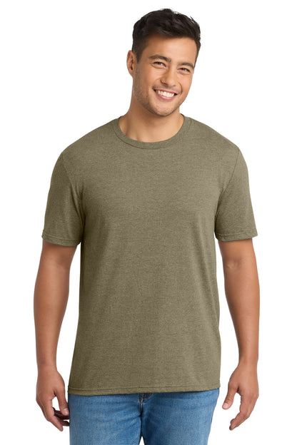 Front View of CoyteBrnHr Port & Co Tri-Blend Tee. PC330 plain
