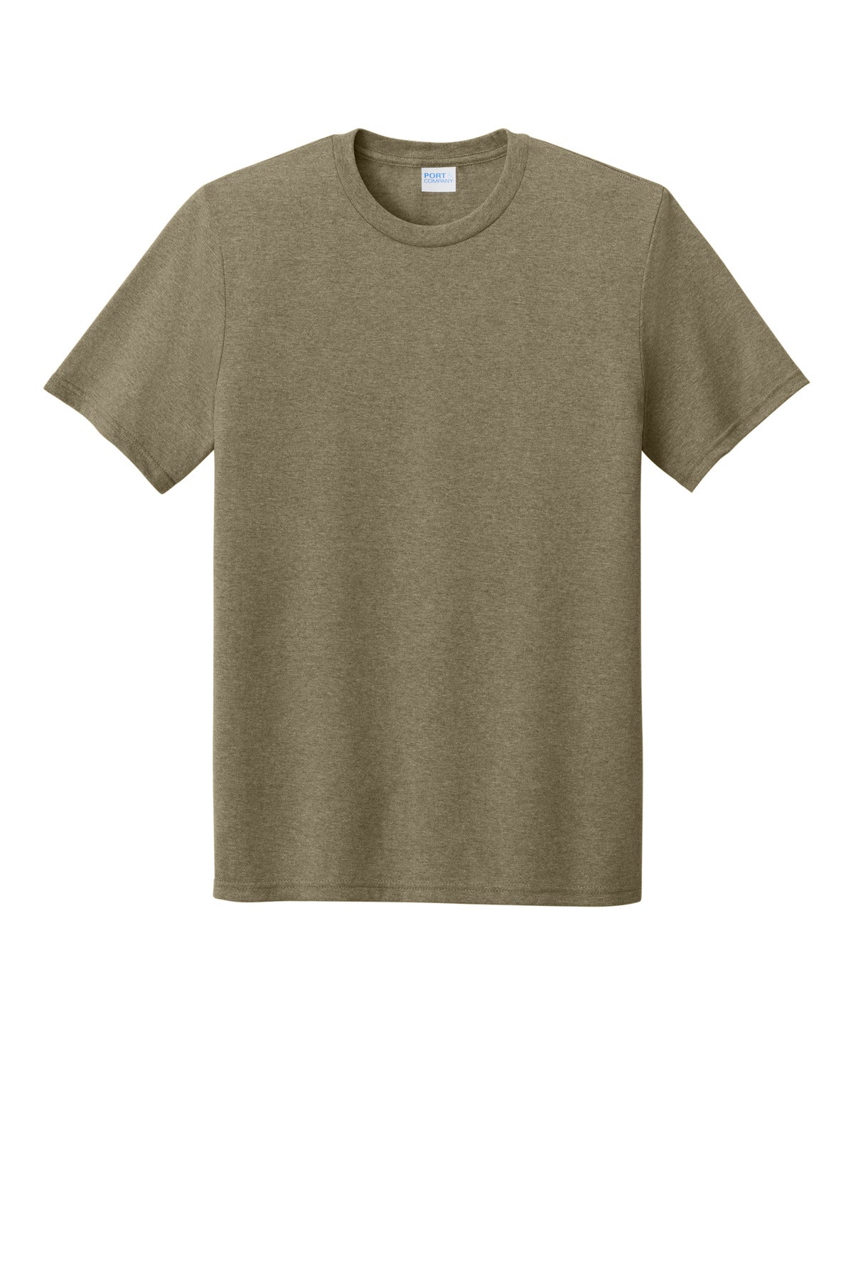 Front View of CoyteBrnHr Port & Co Tri-Blend Tee. PC330 plain