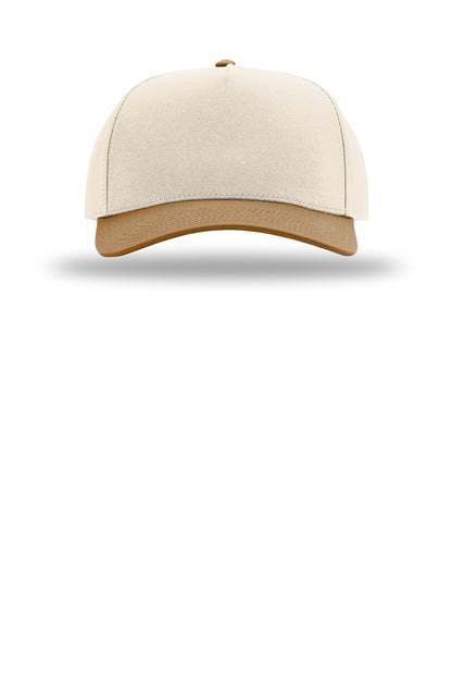 Front View of Cr/Cr/Crml Richardson Full Fabric 5-Panel Champ 323FPC plain