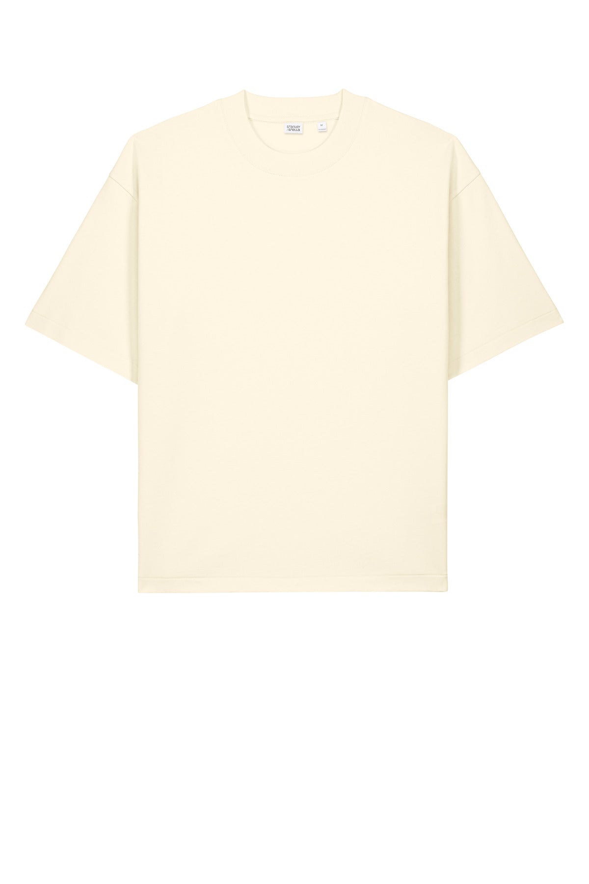 Front View of Cream Stanley/Stella Unisex Asher Tee SXU039 plain