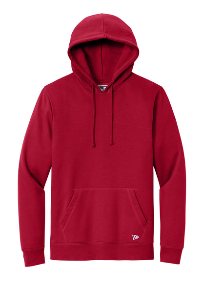 Front View of Crimson New Era Comeback Fleece Pullover Hoodie NEA550 plain