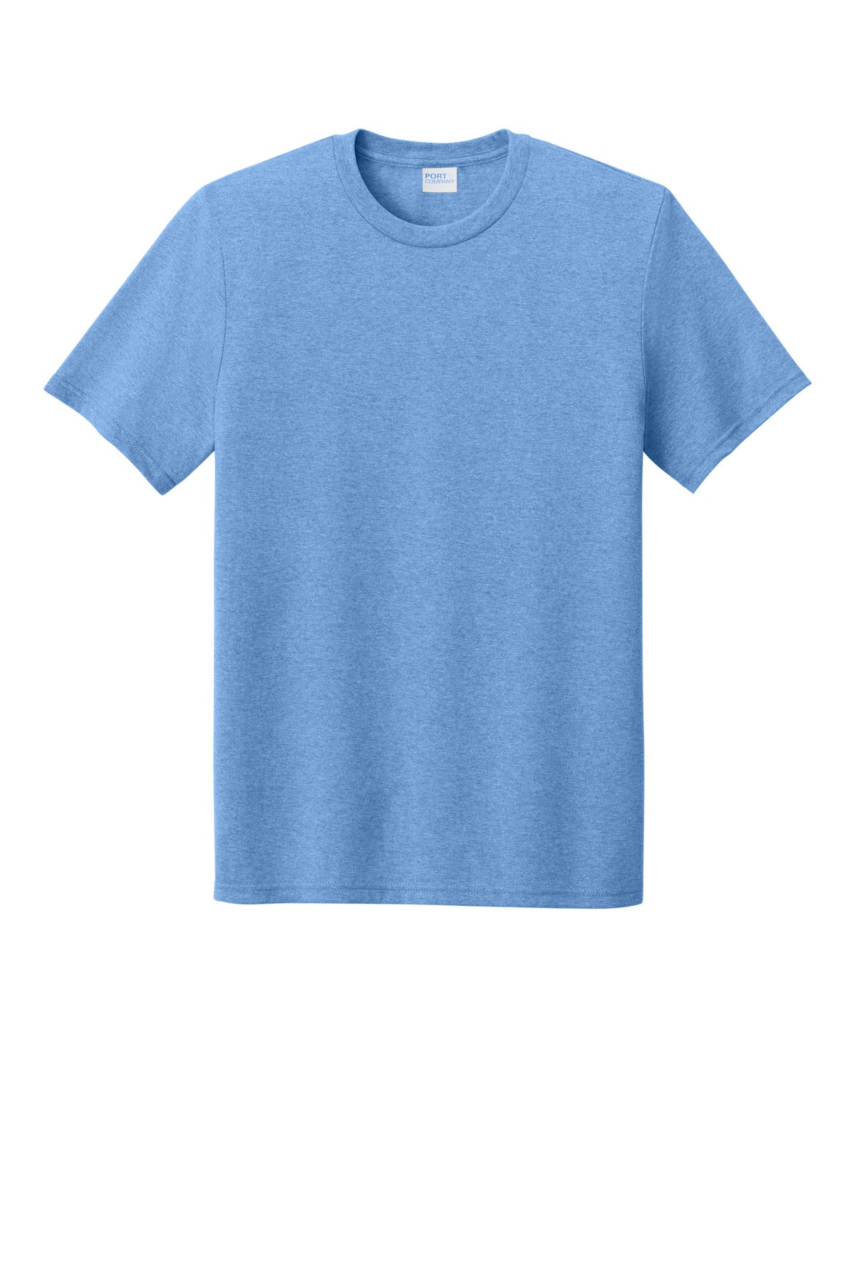 Front View of CrlnaBlHtr Port & Co Tri-Blend Tee. PC330 plain