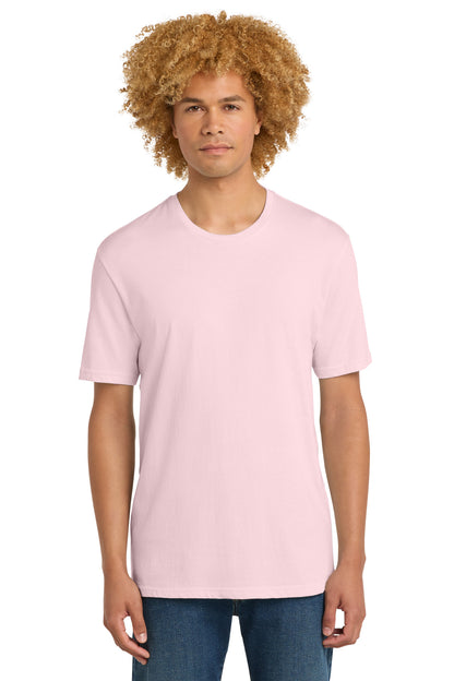 Front View of CrnationPk District Perfect Weight Tee. DT104 plain