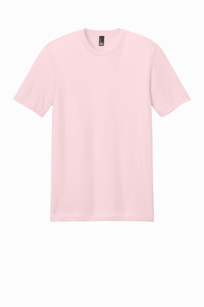 Front View of CrnationPk District Perfect Weight Tee. DT104 plain