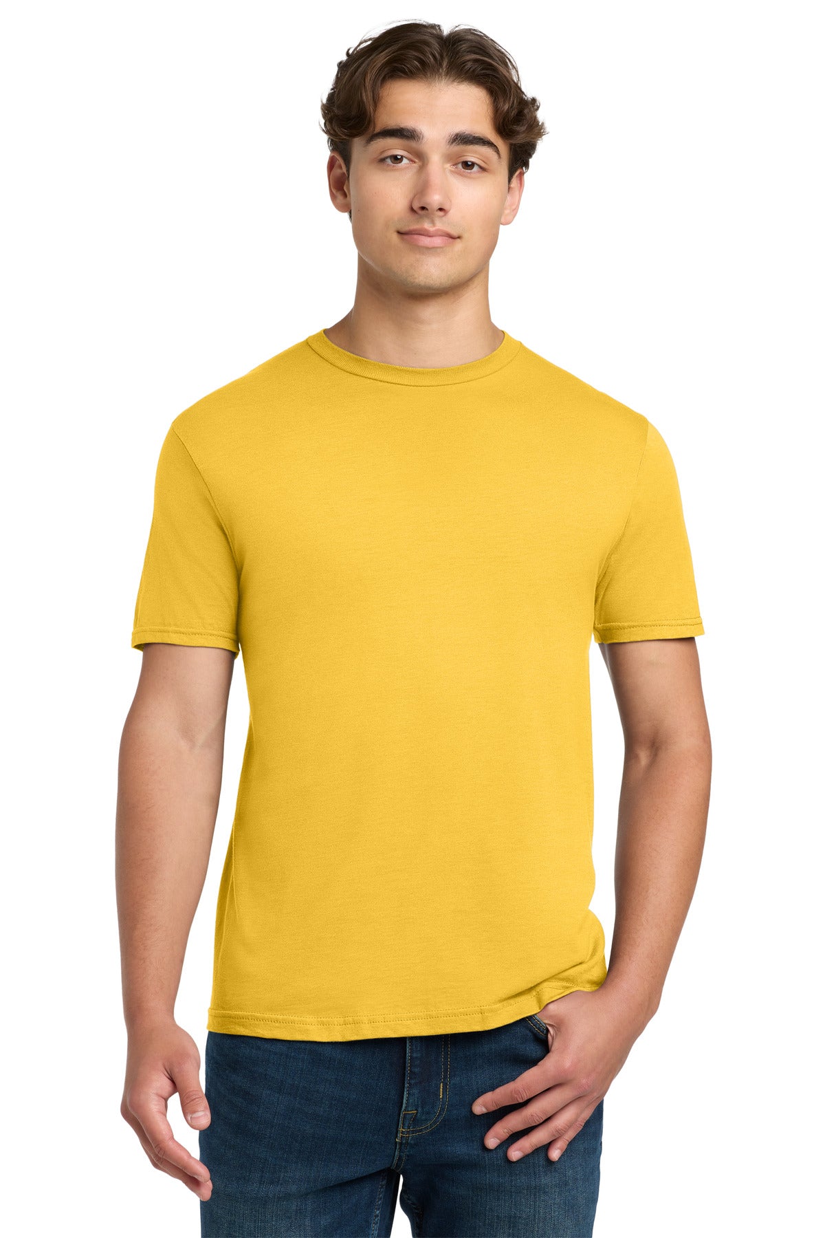 Front View of Daisy Gildan Softstyle T-Shirt. 64000 plain