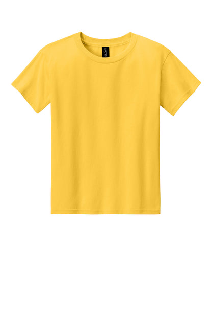Front View of Daisy Gildan Youth Light Cotton Tee 3000B plain