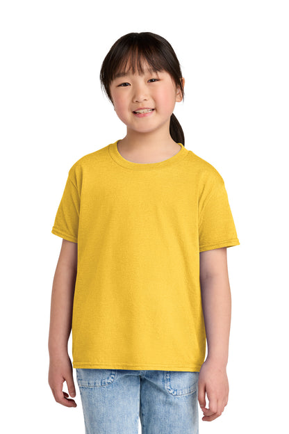 Front View of DaisyMist Gildan Youth Softstyle CVC Tee 64000BCVC plain