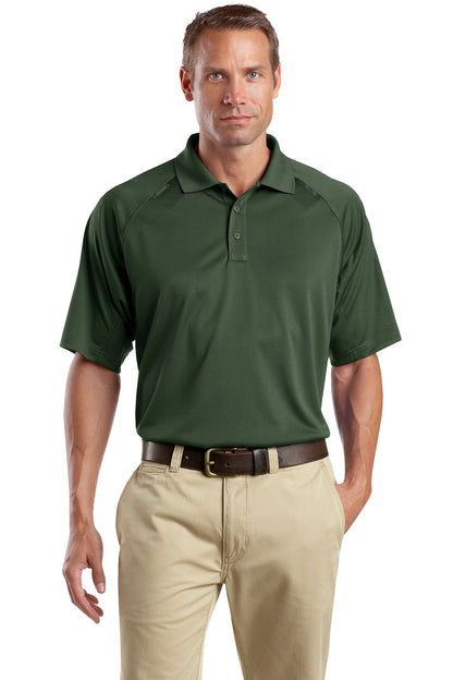 Front View of Dark Green CornerStone - Select Snag-Proof Tactical Polo. CS410 plain