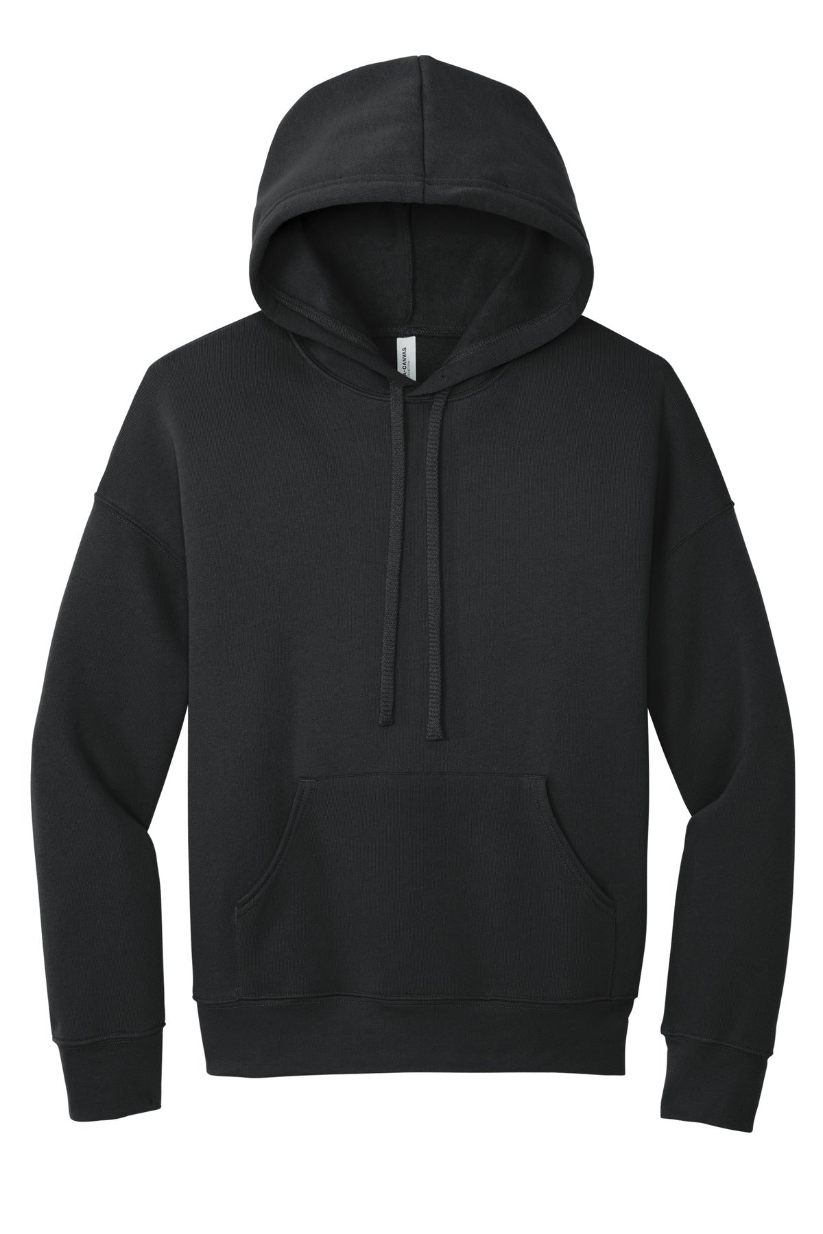 Front View of Dark Grey BELLA+CANVAS Unisex Sponge Fleece Pullover DTM Hoodie. BC3729 plain