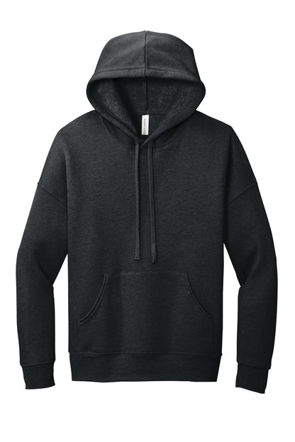 Front View of Dark Grey Ht BELLA+CANVAS Unisex Sponge Fleece Pullover DTM Hoodie. BC3729 plain