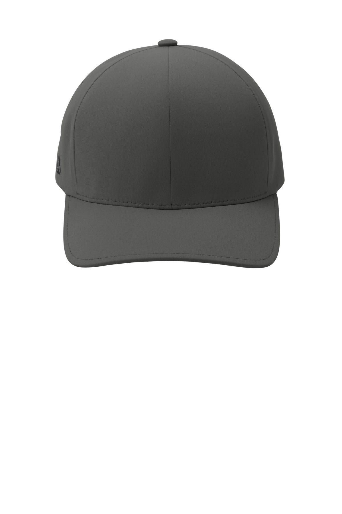 Front View of Dark Grey Port Authority Flexfit Delta Cap. C938 plain