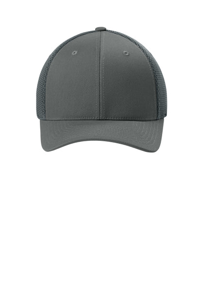 Front View of DarkGrey Flexfit Ultrafiber Airmesh Cap FF6533 plain