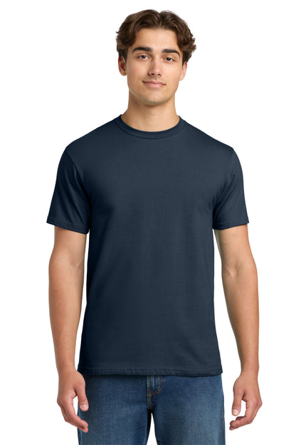 Front View of DarkNavy Gildan Hammer T-Shirt. H000 plain