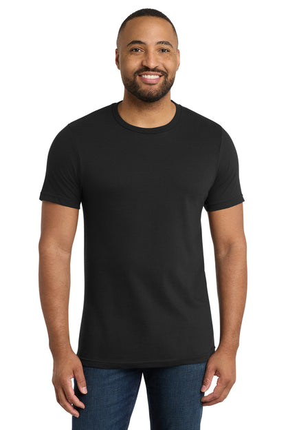 Front View of Deep Black Port & Co Bouncer Tee PC600 plain