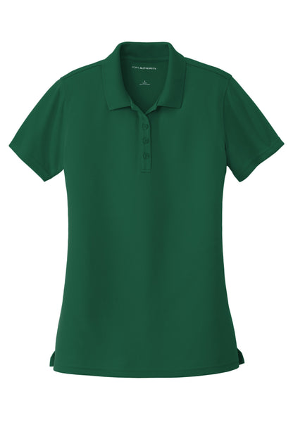 Front View of Deep Forest Gn Port Authority Women's Dry Zone UV Micro-Mesh Polo. LK110 plain