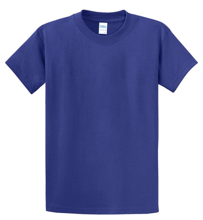 Front View of Deep Marine Port & Co Essential Tee. PC61 plain
