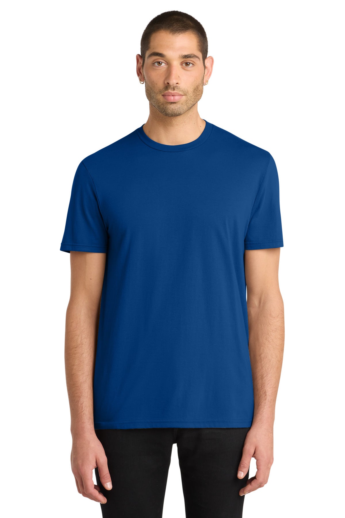 Front View of Deep Royal District Very Important Tee . DT6000 plain