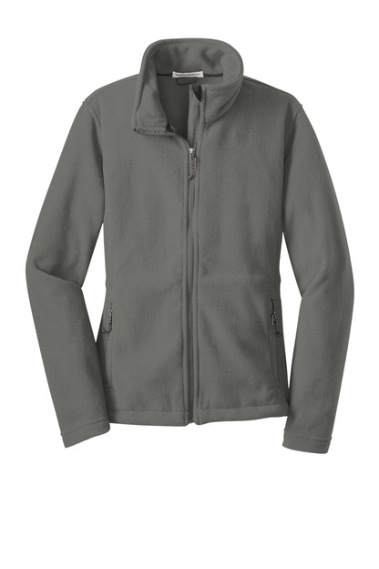 Front View of Deep Smoke Port Authority Women's Value Fleece Jacket. L217 plain