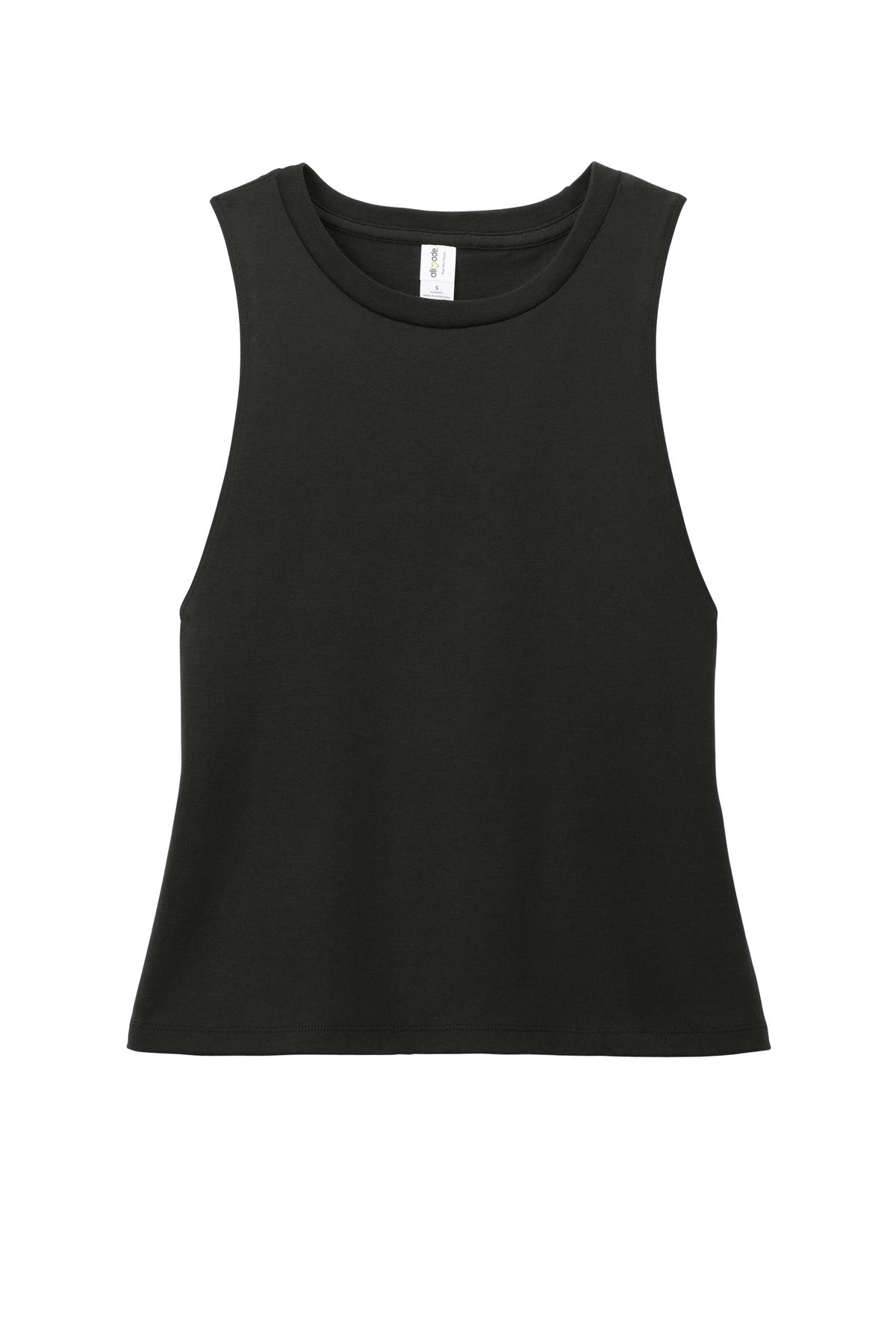 Front View of DeepBlack Allmade Women's Tri-Blend Muscle Tank AL2020 plain