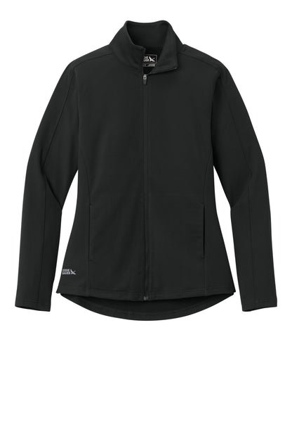 Front View of DeepBlack Eddie Bauer Women's Adventurer Full-Zip EB121 plain