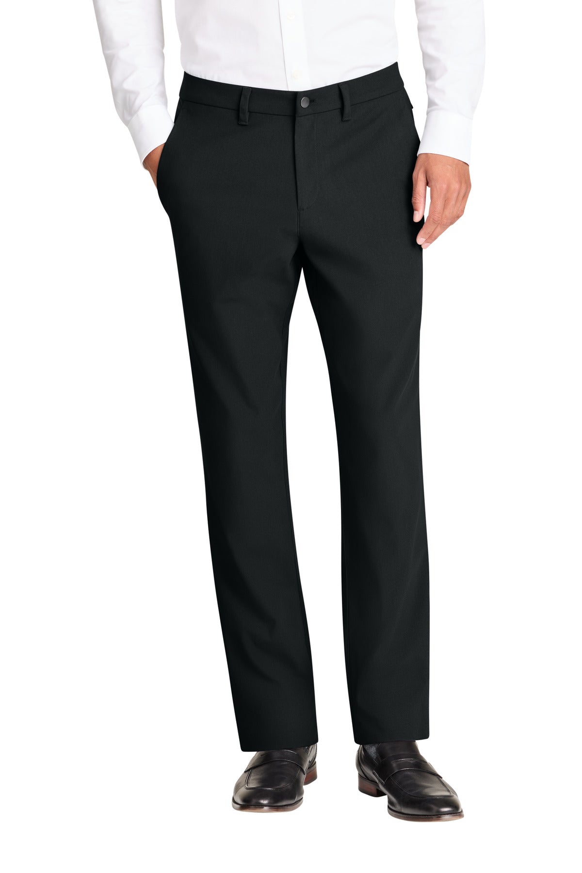 Front View of DeepBlack Mercer+Mettle Capital Tech Pant MM4000 plain