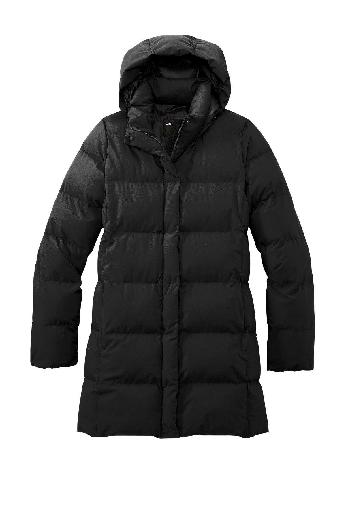 Front View of DeepBlack Mercer+Mettle Women's Puffy Parka MM7213 plain
