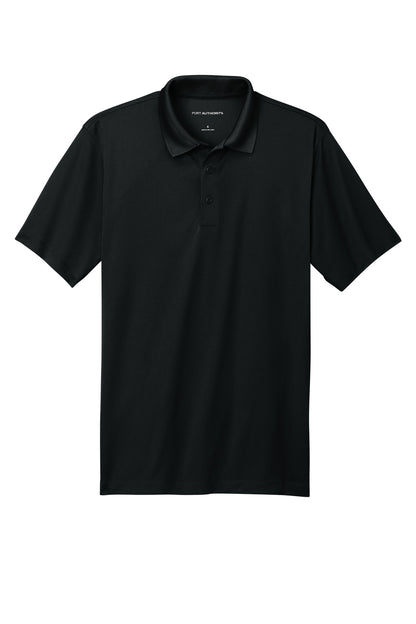Front View of DeepBlack Port Authority C-FREE Performance Polo K863 plain