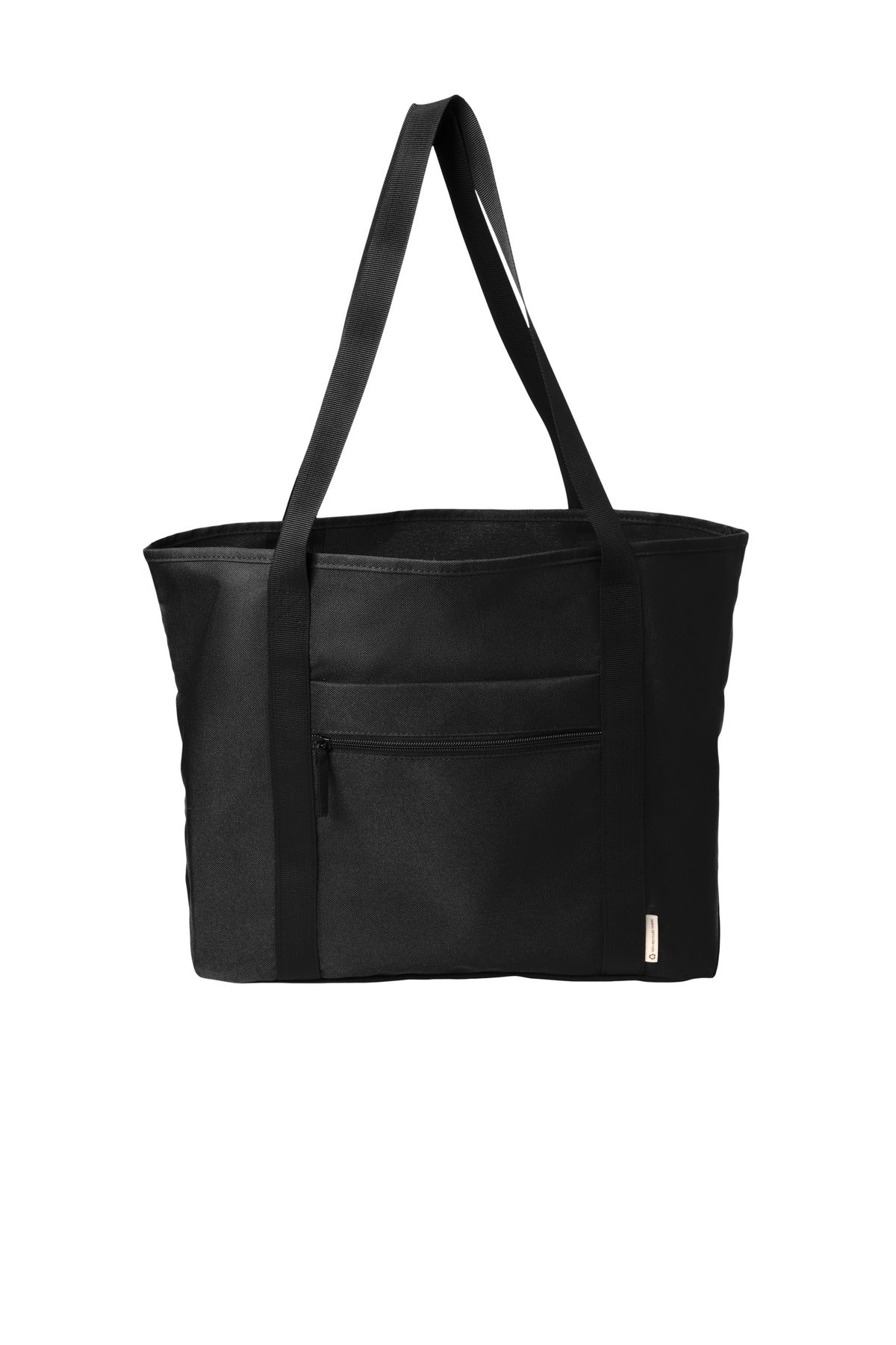 Front View of DeepBlack Port Authority C-FREE Recycled Tote BG470 plain