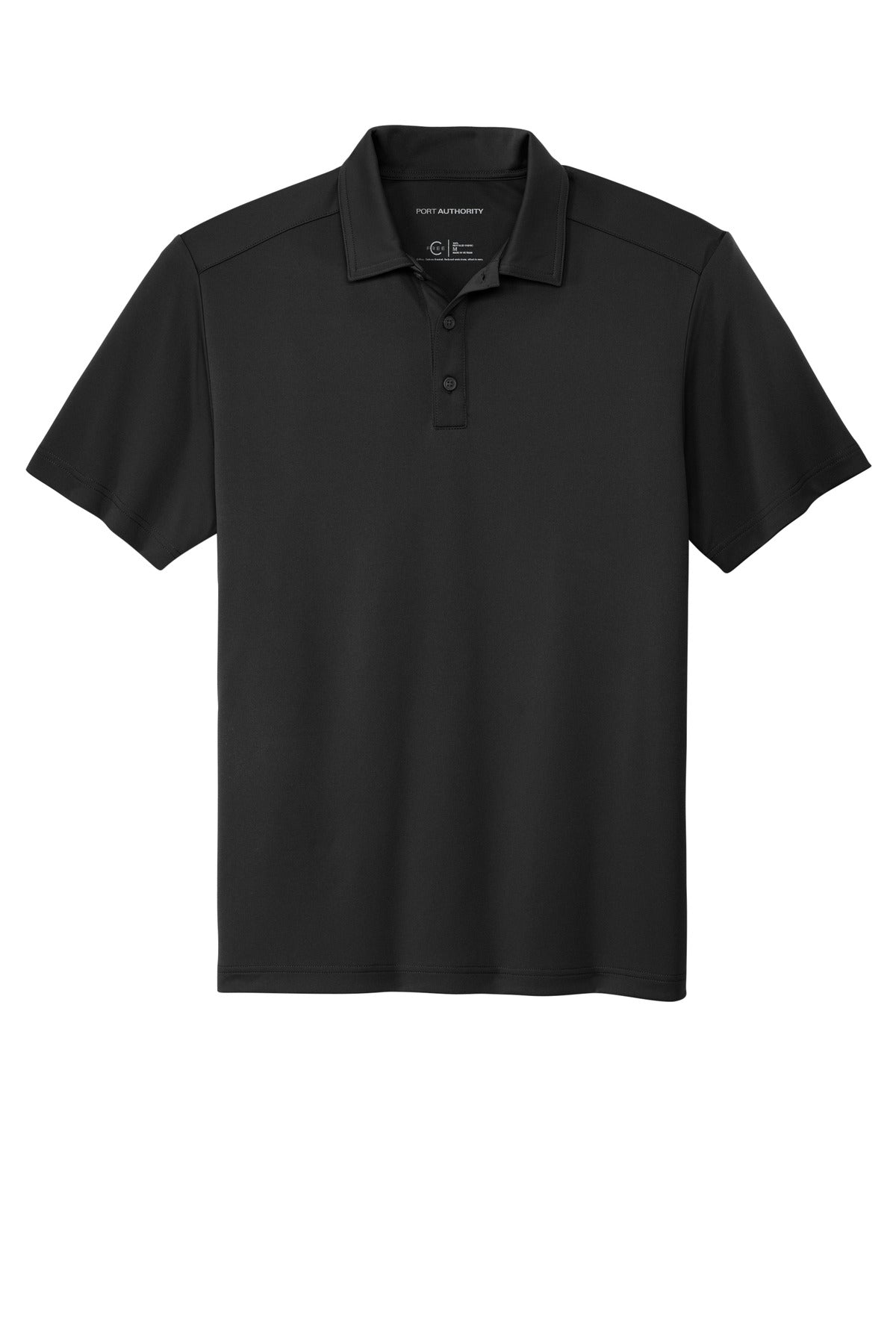 Front View of DeepBlack Port Authority C-FREE Snag-Proof Polo K864 plain