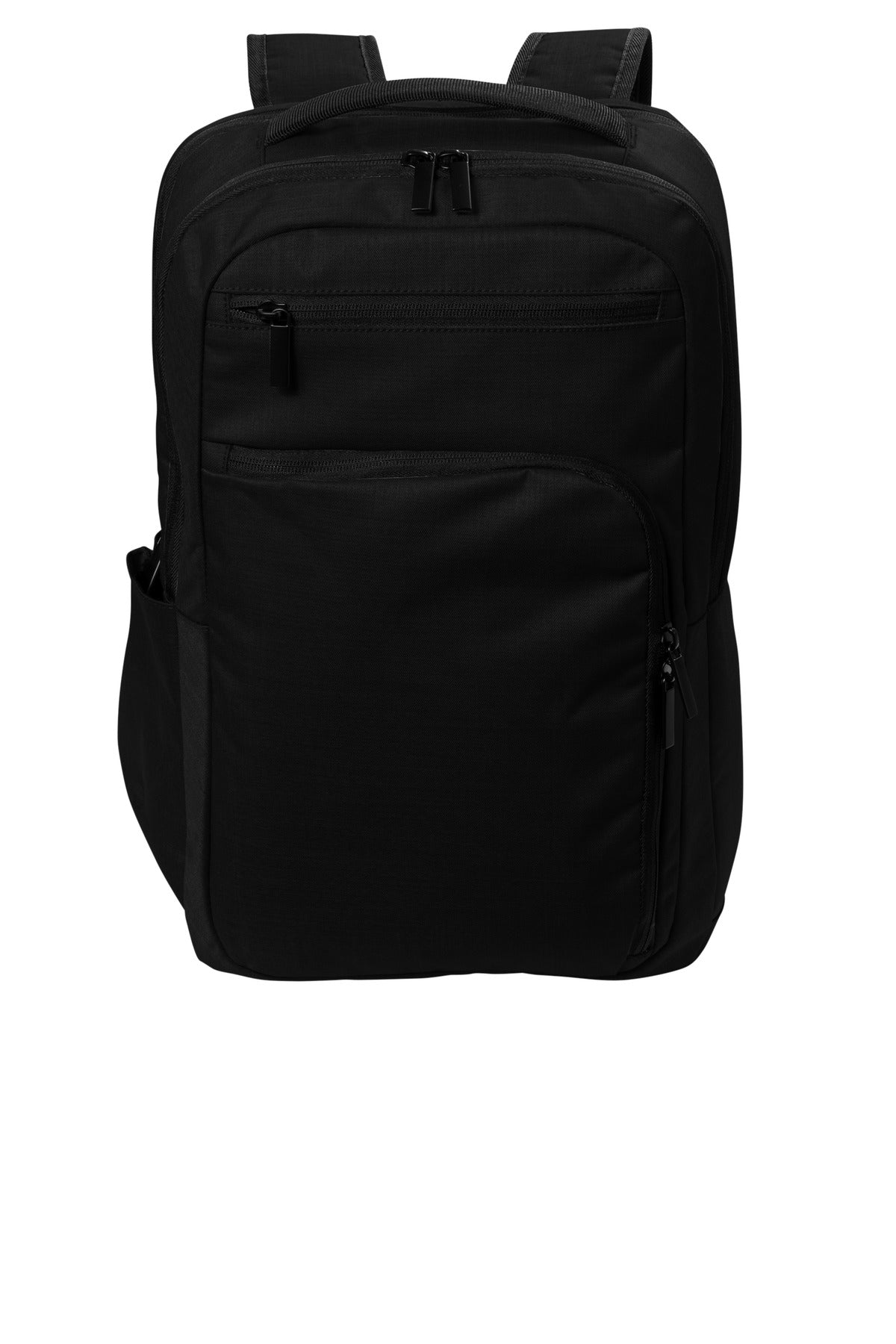 Front View of DeepBlack Port Authority Impact Tech Backpack BG225 plain