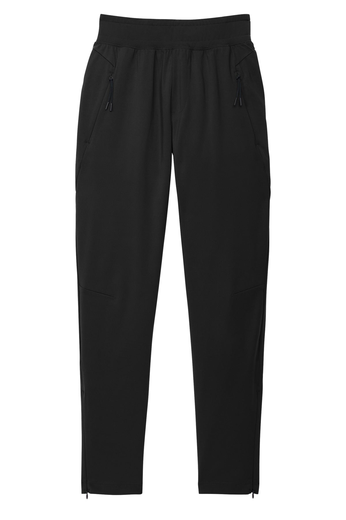 Front View of DeepBlack Sport-Tek Circuit Jogger PST871 plain