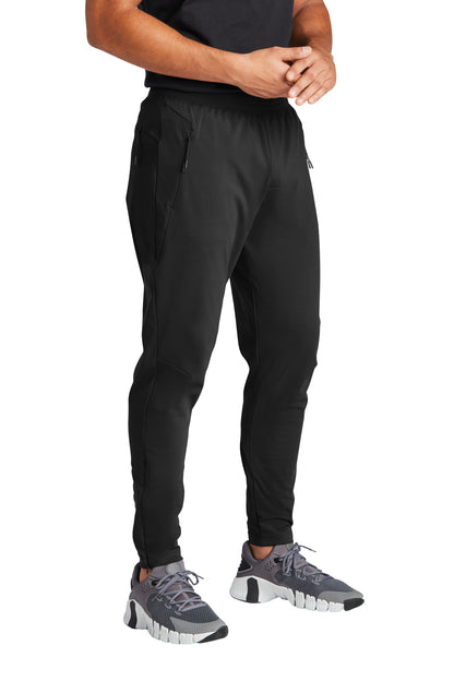 Front View of DeepBlack Sport-Tek Circuit Jogger PST871 plain