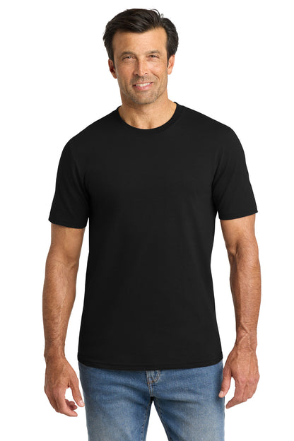 Front View of DeepBlack Volunteer Knitwear Chore Tee VL60 plain