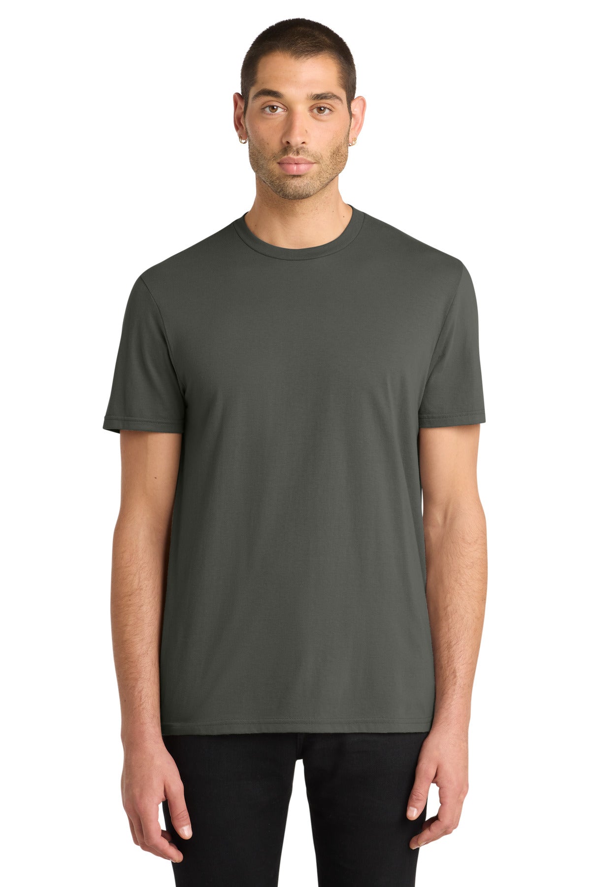 Front View of DeepestGry District Very Important Tee . DT6000 plain
